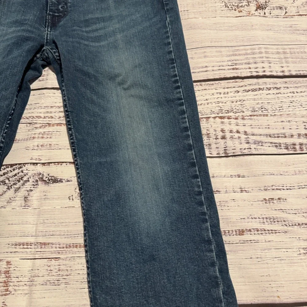 Levi's 514 Straight Fit Dark Wash Denim Blue Jeans Men's Size 34x32 (Fits 32x29)
